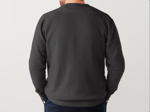 Men Balck Sweatshirt Back